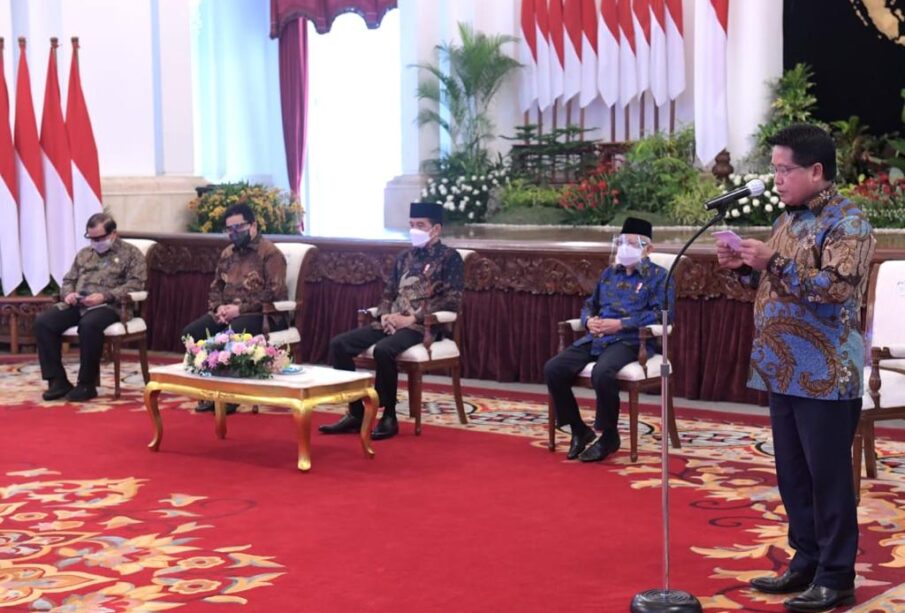 Peresmian PT Bank Syariah Indonesia Tbk (Foto Kris Biro Pers Sekretarat Presiden)