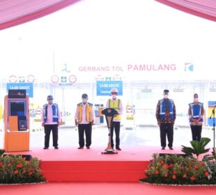 Presiden Jokowi Resmikan Dua Tol Sekaligus di Tangerang Selatan (Foto: Lukas - Biro Pers Sekretariat Presiden)