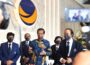 Presiden Joko Widodo saat meresmikan Nasdem Tower (Foto: Rusman)